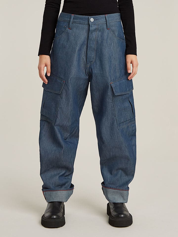 Джинсы "Cargo 3D" бойфренд-кроя синего цвета G-Star
Джинсы "Cargo 3D" бойфренд-кроя синего цвета G-Star