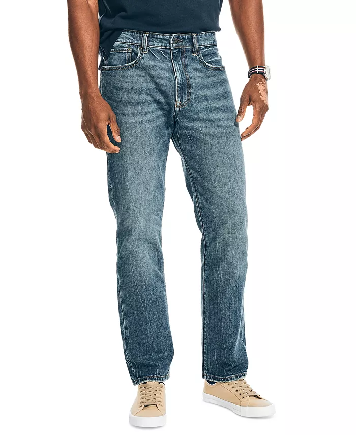 Мужские винтажные прямые джинсы 5 карманов с эффектом стрейч Nautica, синий
Мужские винтажные прямые джинсы 5 карманов с эффектом стрейч Nautica, синий