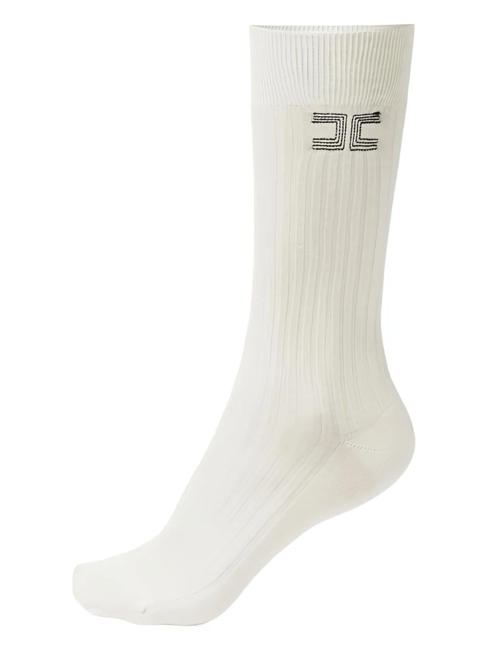 Рифленые носки с вышитым логотипом Elisabetta Franchi, нейтральный
Рифленые носки с вышитым логотипом Elisabetta Franchi, нейтральный