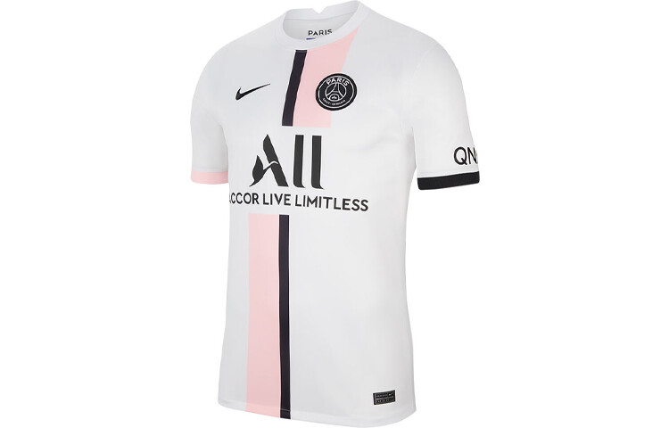 Рубашка Nike Paris Saint-Germain Away Vapor Match 2021-22 с принтом Месси 30, белый/Арктический панк/черный, цвет White
Рубашка Nike Paris Saint-Germain Away Vapor Match 2021-22 с принтом Месси 30, белый/Арктический панк/черный, цвет White