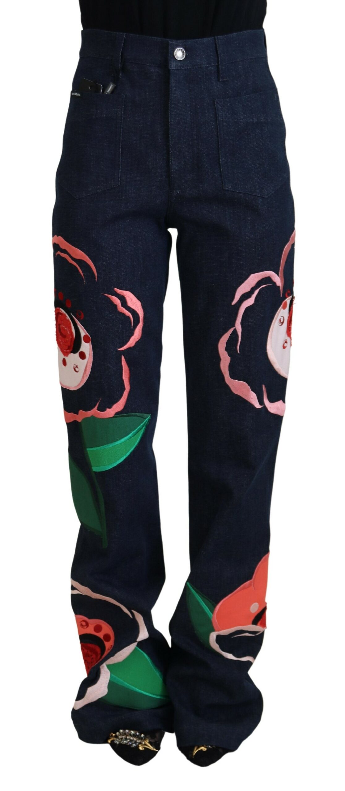 Джинсы прямого покроя с высокой талией Dolce & Gabbana, синий
Джинсы прямого покроя с высокой талией Dolce & Gabbana, синий