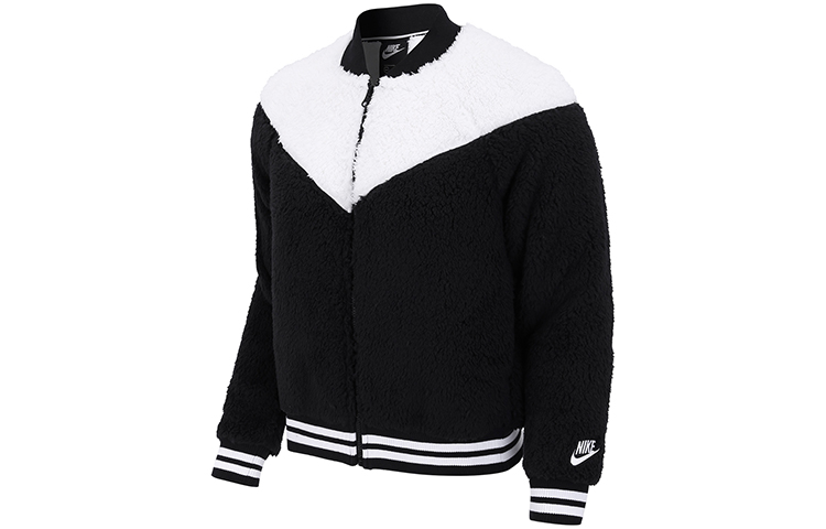 Nike Бархатная куртка женская черно-белая, Black White
Nike Бархатная куртка женская черно-белая, Black White