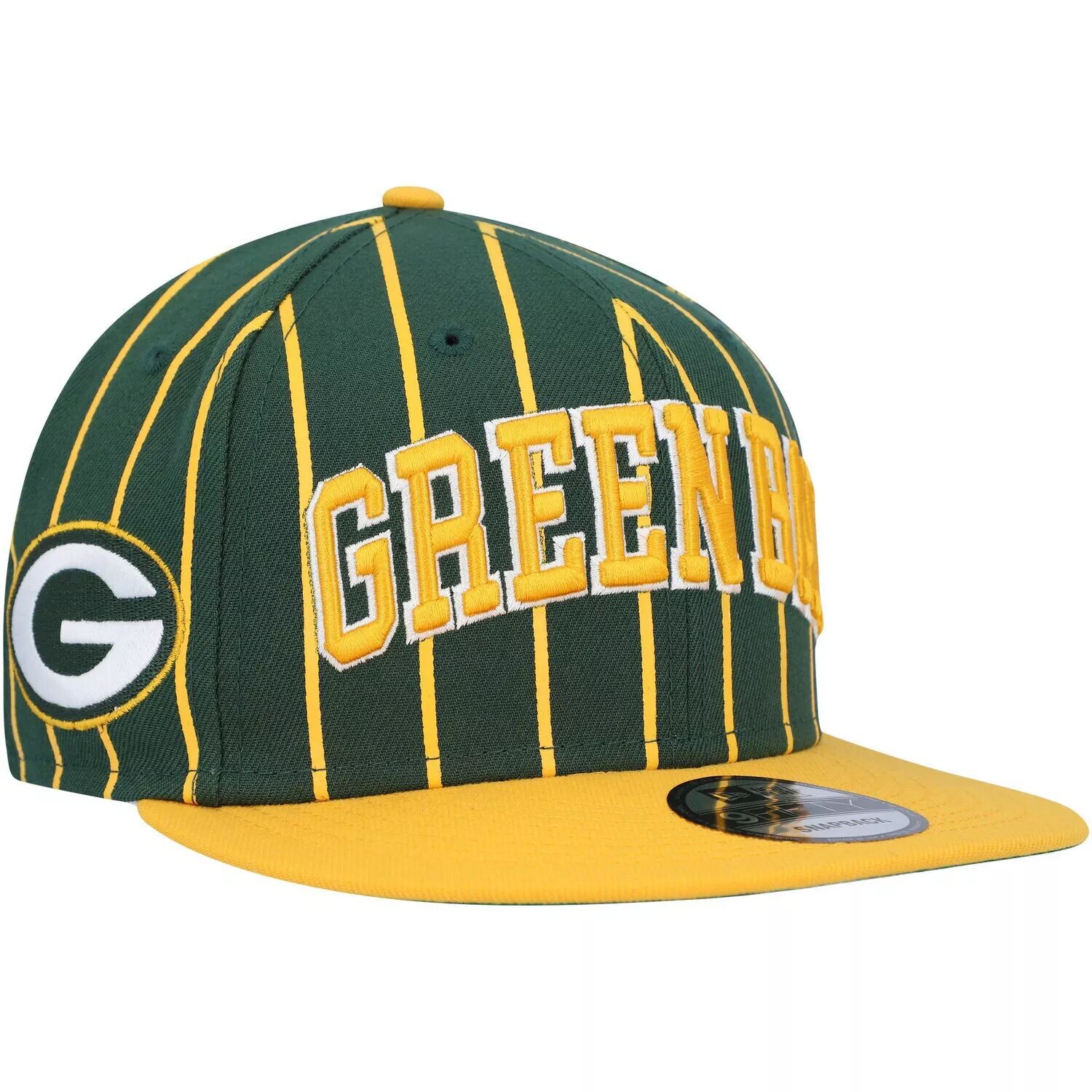 Мужская кепка New Era Green/Gold Green Bay Packers в тонкую полоску City Arch 9FIFTY Snapback
Мужская кепка New Era Green/Gold Green Bay Packers в тонкую полоску City Arch 9FIFTY Snapback
