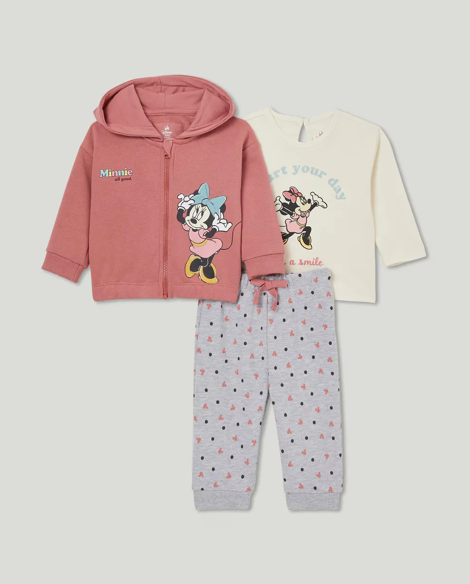 Комплект из трех предметов для девочки с принтом Минни Baby El Corte Inglés, цвет Rosa Claro
Комплект из трех предметов для девочки с принтом Минни Baby El Corte Inglés, цвет Rosa Claro