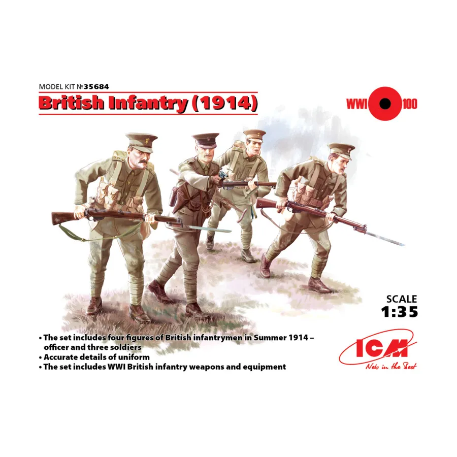 Британская пехота (1943-1945), Military Models 1/35 Scale (ICM)
Британская пехота (1943-1945), Military Models 1/35 Scale (ICM)