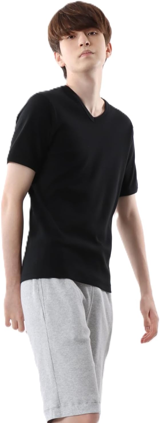 Футболка Hanes с коротким рукавом и V-образным вырезом, хлопковая, производства США, с воротником-стойкой, в рубчик, мужское нижнее белье, черный
Футболка Hanes с коротким рукавом и V-образным вырезом, хлопковая, производства США, с воротником-стойкой, в рубчик, мужское нижнее белье, черный