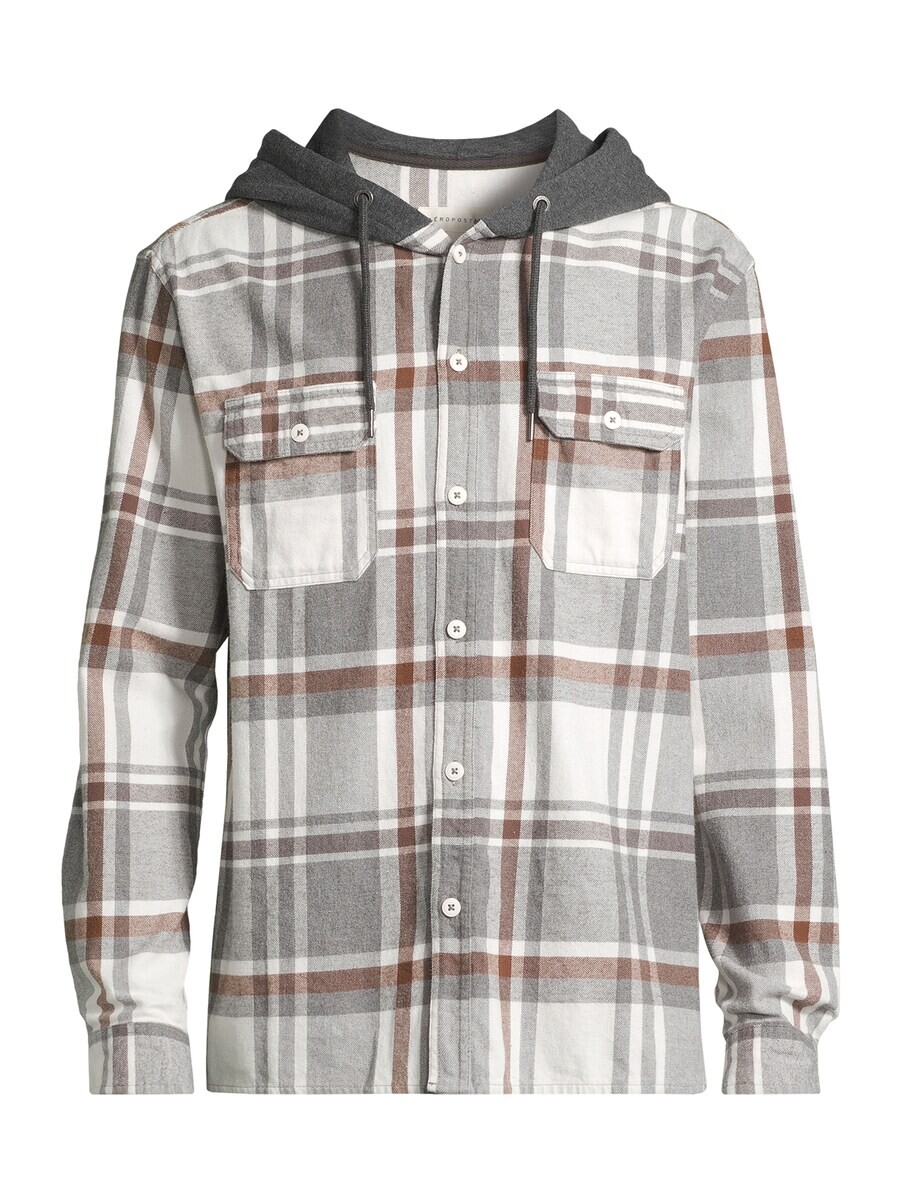 Рубашка на пуговицах стандартного кроя AÉROPOSTALE, темно-серый/пятнистый серый
Рубашка на пуговицах стандартного кроя AÉROPOSTALE, темно-серый/пятнистый серый