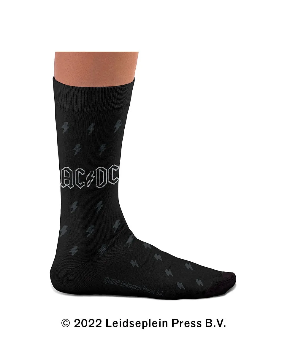 Мужские носки ACDC Back in Black из черного хлопка Sock Affairs, черный 
Мужские носки ACDC Back in Black из черного хлопка Sock Affairs, черный
