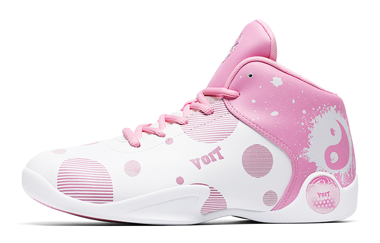 Баскетбольные кроссовки мужские высокие бело-розовые VOIT
Баскетбольные кроссовки мужские высокие бело-розовые VOIT