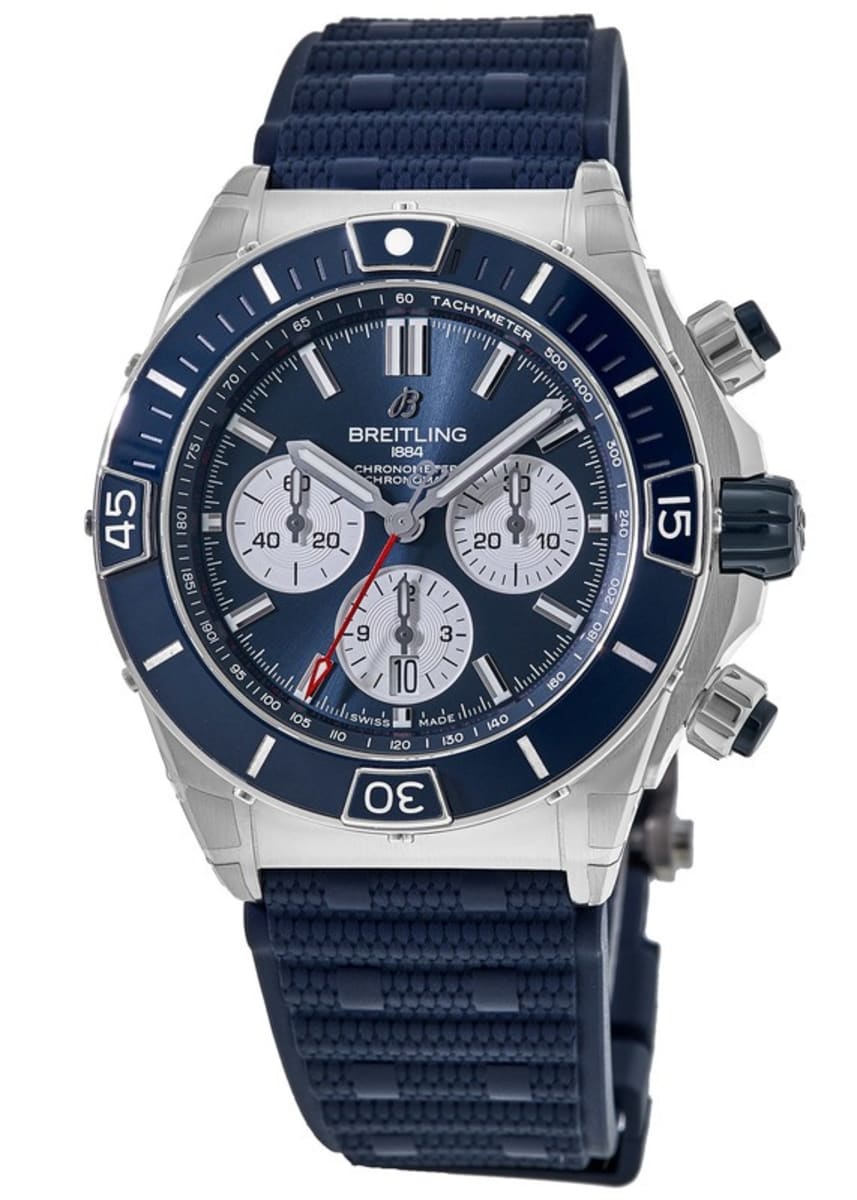Breitling Super Chronomat B01 44 автоматический хронограф синий циферблат каучуковый ремешок мужские часы AB0136161C1S1
Breitling Super Chronomat B01 44 автоматический хронограф синий циферблат каучуковый ремешок мужские часы AB0136161C1S1