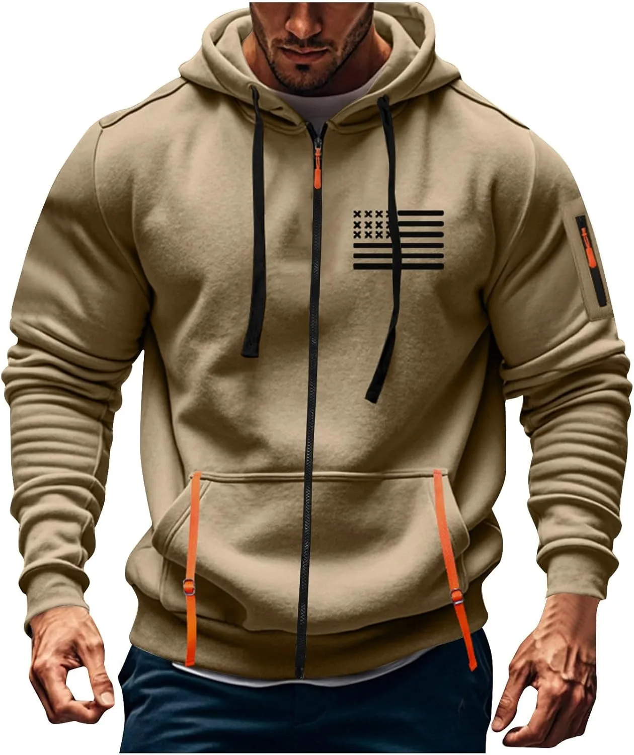 Толстовка с молнией Full Zip для мужчин, Casual, с длинными рукавами и карманами HUEAHDOU
Толстовка с молнией Full Zip для мужчин, Casual, с длинными рукавами и карманами HUEAHDOU