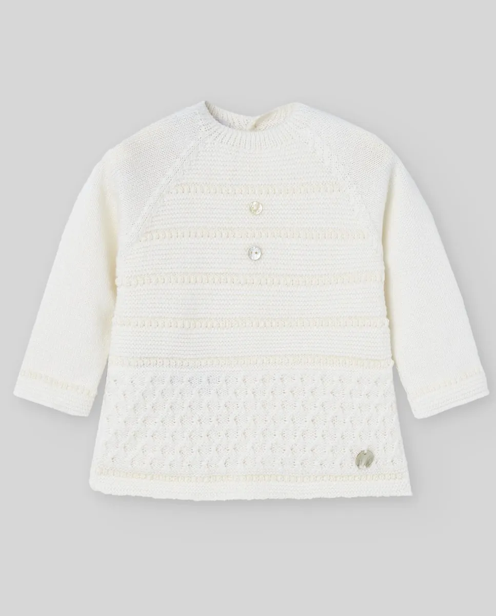 Вязаный детский джемпер из коллекции Pony PAZ Rodríguez, белый
Вязаный детский джемпер из коллекции Pony PAZ Rodríguez, белый