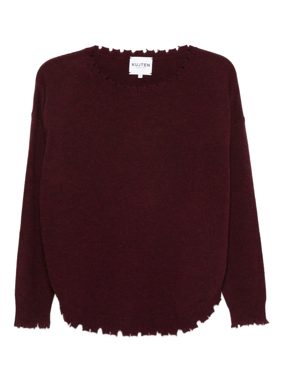 Кашемировый свитер с бахромой kujten, красный
Кашемировый свитер с бахромой kujten, красный