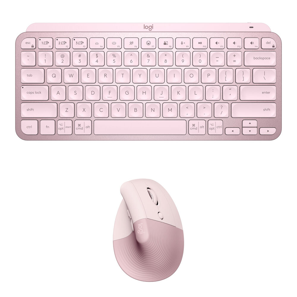 Комплект из беспроводной клавиатуры Logitech MX Keys Mini и вертикальной мыши с подъемным механизмом (розовый)
Комплект из беспроводной клавиатуры Logitech MX Keys Mini и вертикальной мыши с подъемным механизмом (розовый)