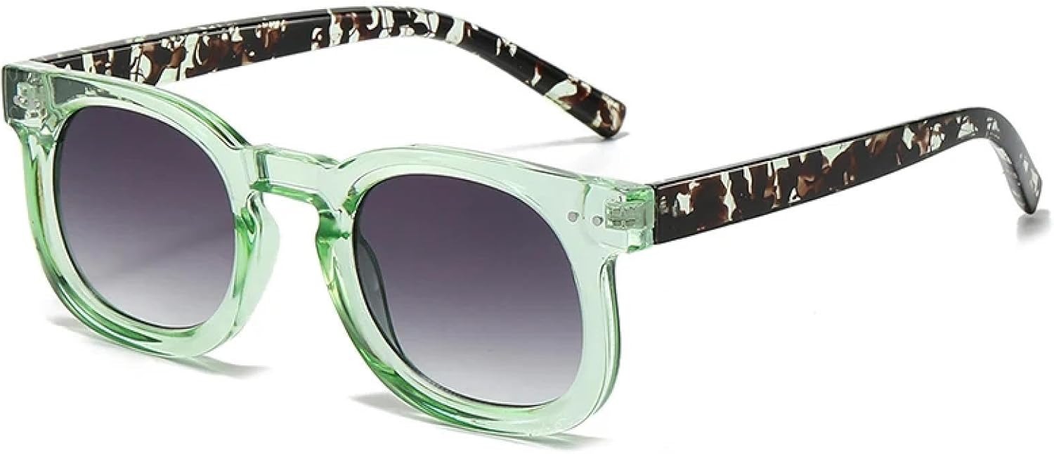 Солнцезащитные очки с защитой от УФ-излучения UV400 для женщин и мужчин | Маленькие прозрачные градиентные очки с заклепками в стиле панк | для занятий спортом на открытом воздухе DSVIGF, Green Pattern Gray
Солнцезащитные очки с защитой от УФ-излучения UV400 для женщин и мужчин | Маленькие прозрачные градиентные очки с заклепками в стиле панк | для занятий спортом на открытом воздухе DSVIGF, Green Pattern Gray