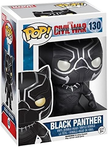 Фигурка Funko POP Marvel: Captain America 3: Civil War Action Figure - Black Panther 
Фигурка Funko POP Marvel: Captain America 3: Civil War Action Figure - Black Panther