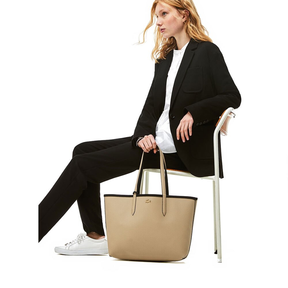 Двусторонняя сумка Lacoste, черный/бежевый
Двусторонняя сумка Lacoste, черный/бежевый