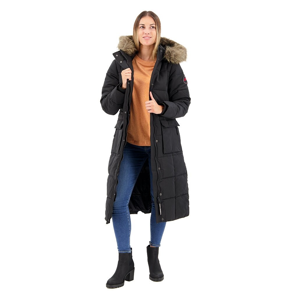 Куртка Superdry Everest Longline, черный 
Куртка Superdry Everest Longline, черный