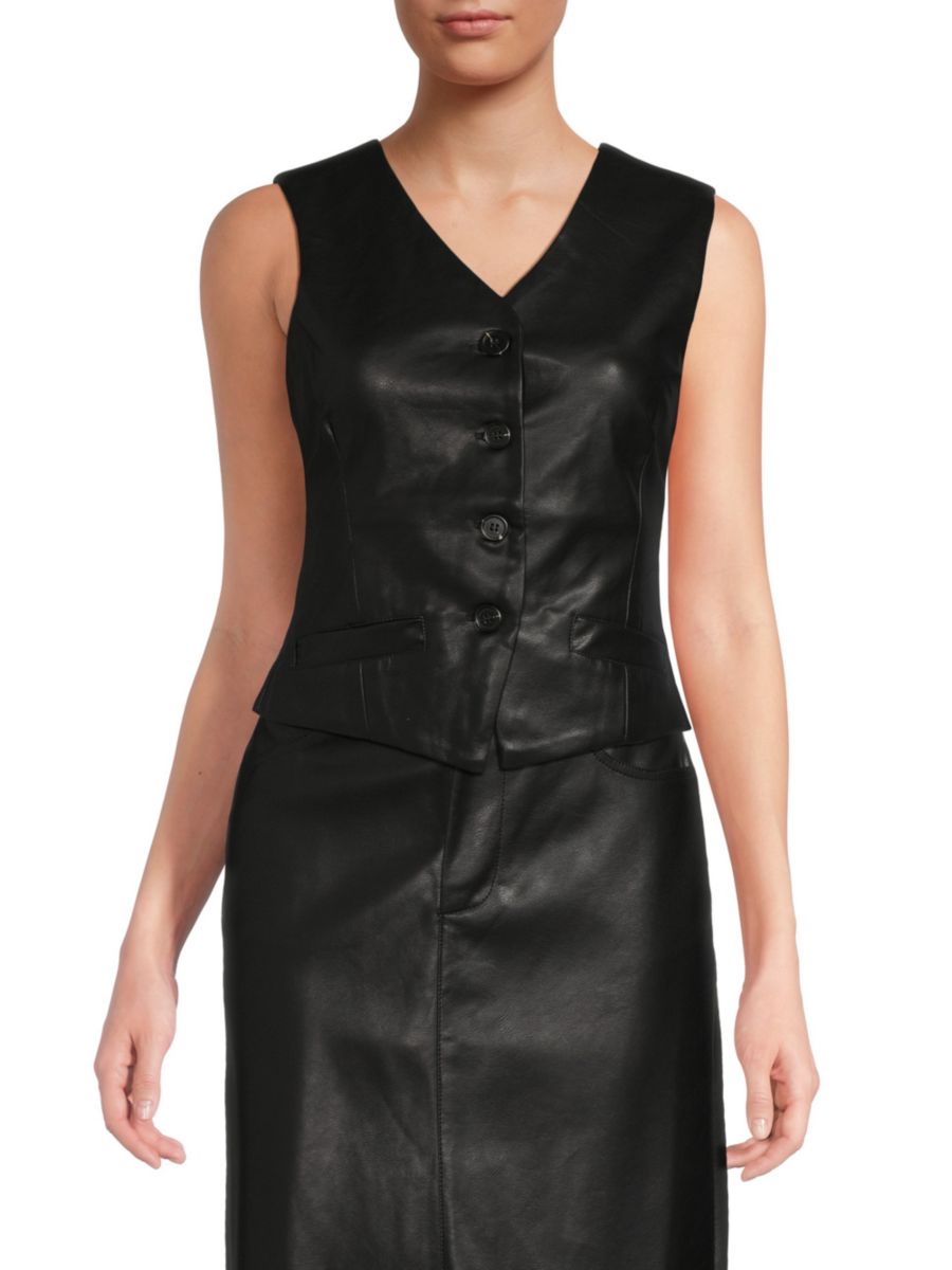 Жилет из искусственной кожи Lea & Viola, черный
Жилет из искусственной кожи Lea & Viola, черный