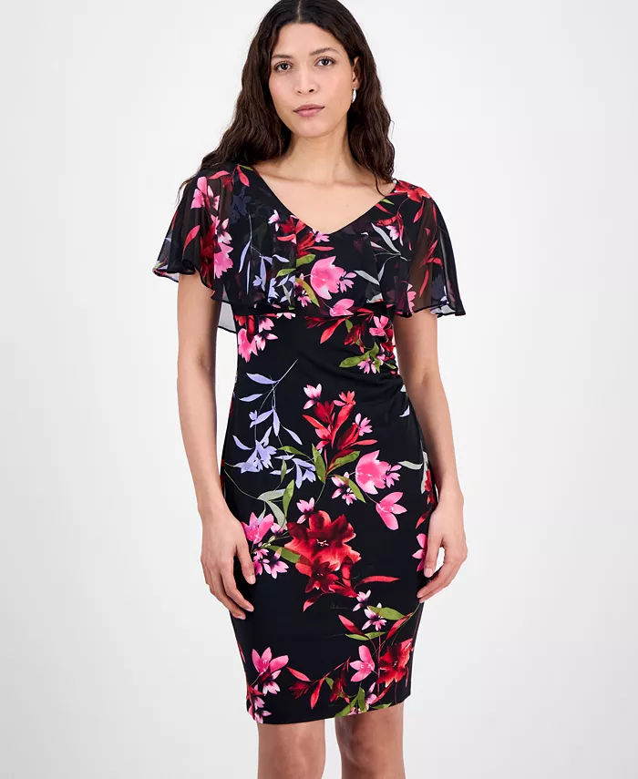 Платье-футляр с накидкой Capelet-Overlay Connected, красный
Платье-футляр с накидкой Capelet-Overlay Connected, красный