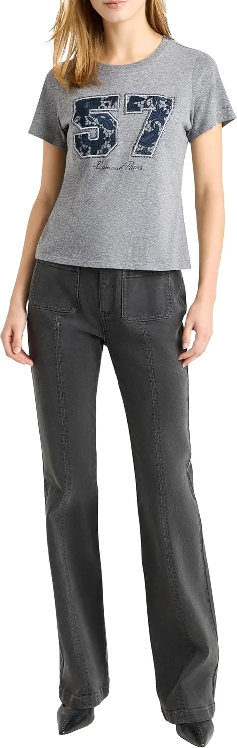 Cinq à Sept Women's Lace 57 Shrunken Tee
Cinq à Sept Women's Lace 57 Shrunken Tee