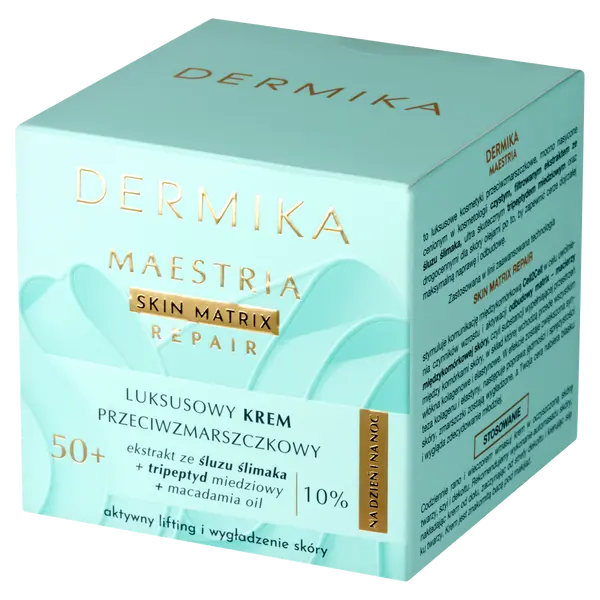 Роскошный крем для лица против морщин 50+ для дня и ночи, 50 мл Dermika Maestria
Роскошный крем для лица против морщин 50+ для дня и ночи, 50 мл Dermika Maestria