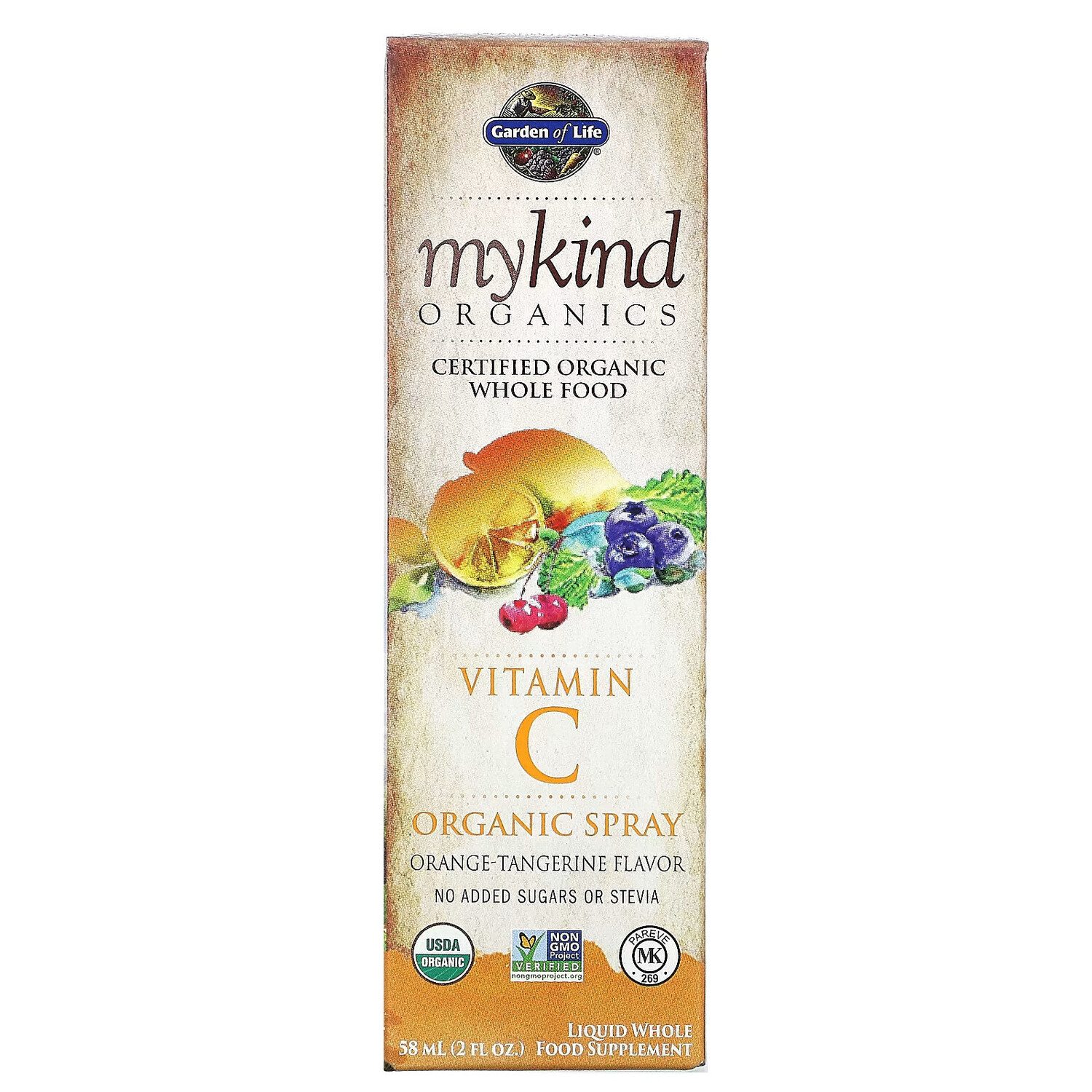 Garden of Life, MyKind Organics, спрей с органическим витамином C, вкус апельсина и мандарина, 58 мл (2 жидкие унции)
Garden of Life, MyKind Organics, спрей с органическим витамином C, вкус апельсина и мандарина, 58 мл (2 жидкие унции)