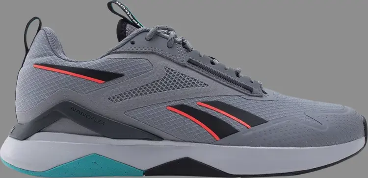 Кроссовки nanoflex adventure tr 'grey orange teal' Reebok, серый 
Кроссовки nanoflex adventure tr 'grey orange teal' Reebok, серый