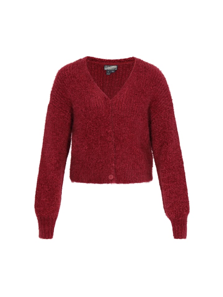 DreiMaster Женский кардиган бордового цвета
DreiMaster Женский кардиган бордового цвета