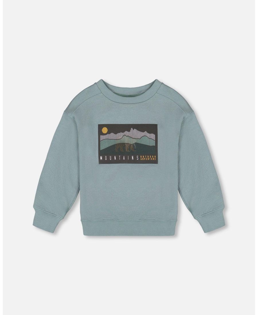 Детская толстовка из французской махровой ткани с анимационным принтом, цвет шалфейно-зеленый - для малышей и детей Deux par Deux, Sage
Детская толстовка из французской махровой ткани с анимационным принтом, цвет шалфейно-зеленый - для малышей и детей Deux par Deux, Sage