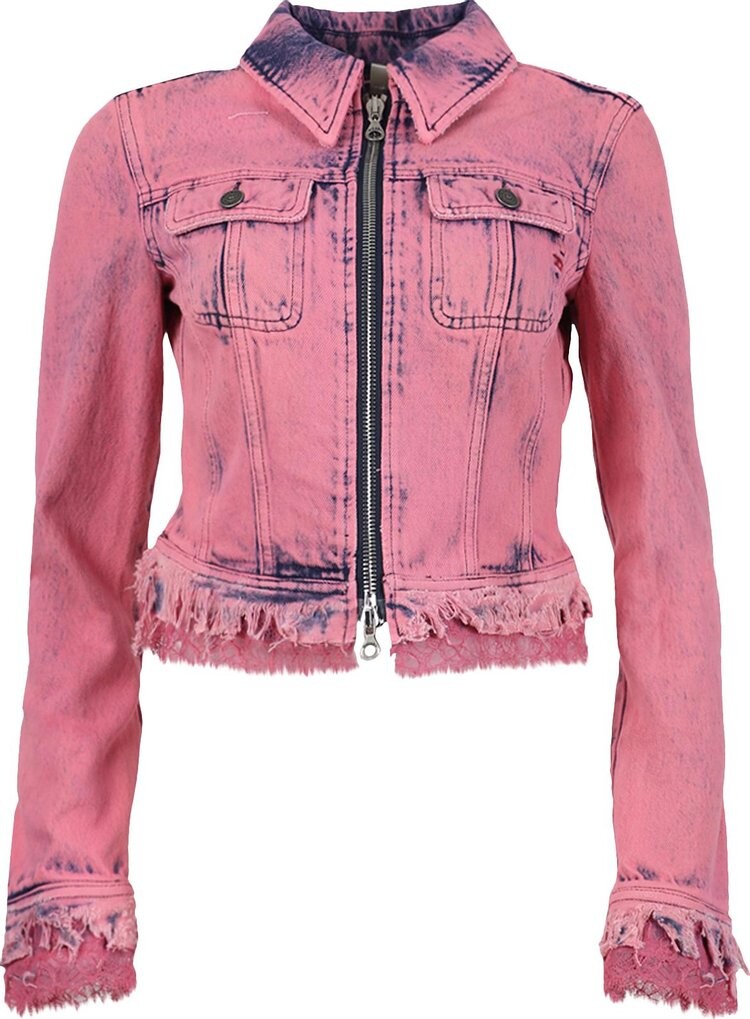 Куртка Diesel Slim Denim Zip Jacket 'Rose', розовый 
Куртка Diesel Slim Denim Zip Jacket 'Rose', розовый