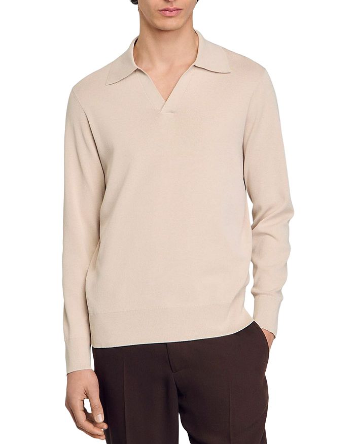 Вязаный поло с длинным рукавом Sandro, коричневый/бежевый
Вязаный поло с длинным рукавом Sandro, коричневый/бежевый