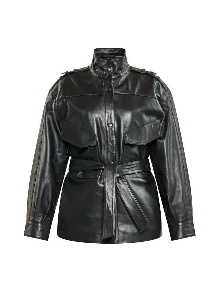 Кожаная куртка faina, черный
Кожаная куртка faina, черный