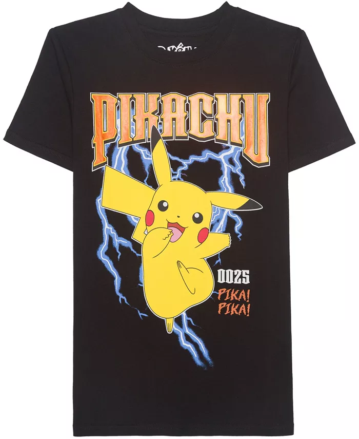 Мальчиковая футболка с коротким рукавом и принтом Lightning Pikachu, размеры 5-20 Pokemon, черный
Мальчиковая футболка с коротким рукавом и принтом Lightning Pikachu, размеры 5-20 Pokemon, черный