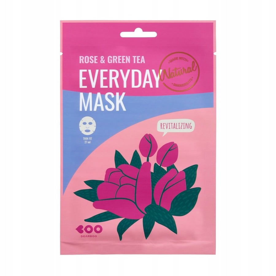 DEARBOO Восстанавливающая тканевая маска РОЗА и ЗЕЛЕНЫЙ ЧАЙ, 27 мл
DEARBOO Восстанавливающая тканевая маска РОЗА и ЗЕЛЕНЫЙ ЧАЙ, 27 мл