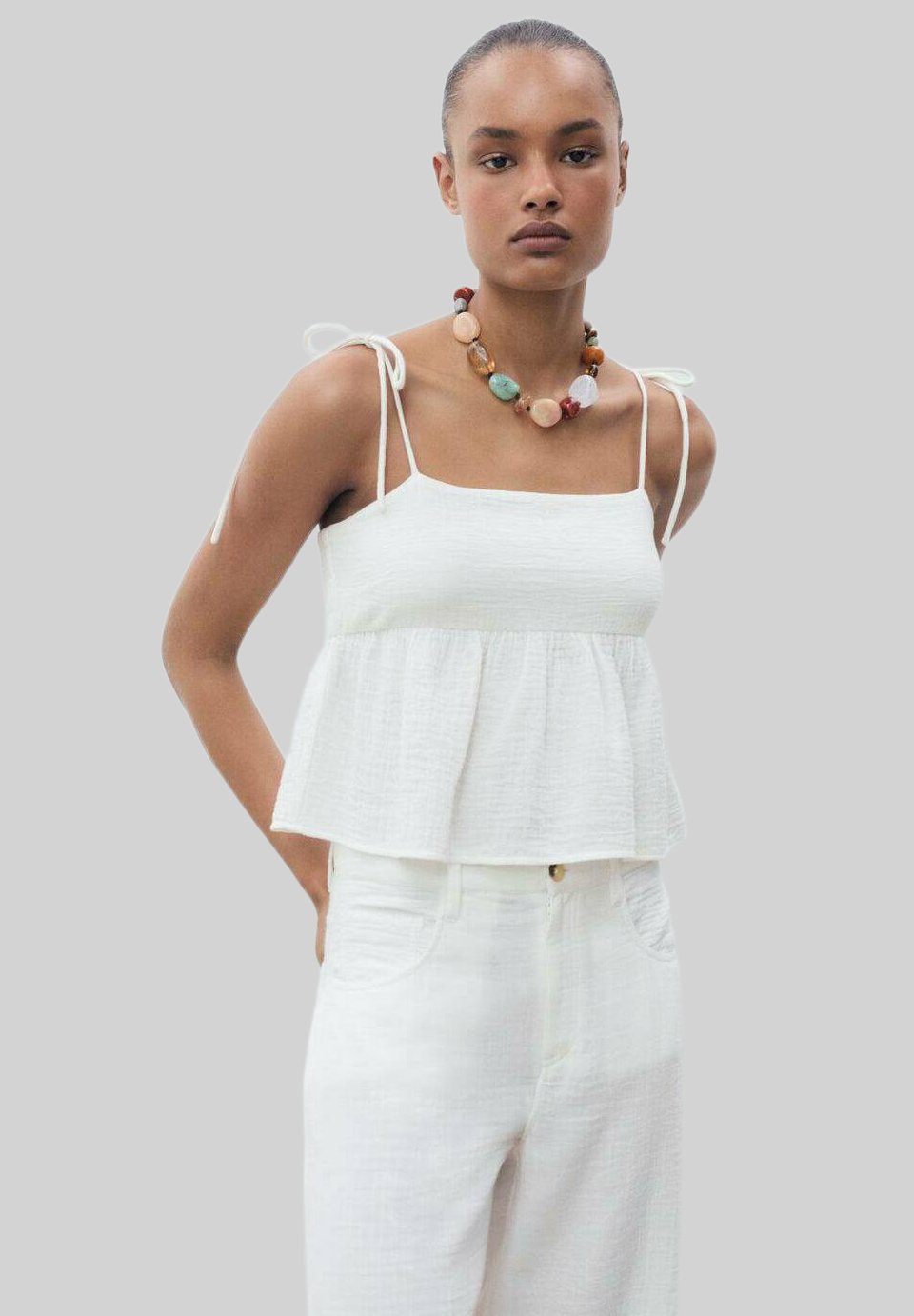 Брюки STRAIGHT-FIT Mango, белый
Брюки STRAIGHT-FIT Mango, белый