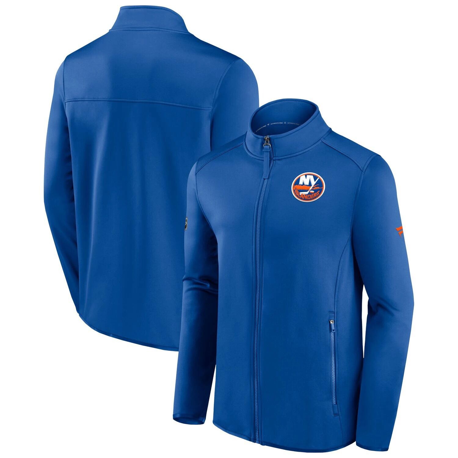 Мужская фирменная флисовая куртка Royal New York Islanders Authentic Pro Rink с молнией во всю длину Fanatics 
Мужская фирменная флисовая куртка Royal New York Islanders Authentic Pro Rink с молнией во всю длину Fanatics