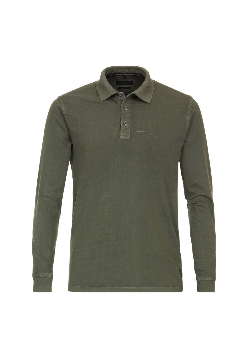 Мужская однотонная рубашка-поло с длинными рукавами CASAMODA, оливковый
Мужская однотонная рубашка-поло с длинными рукавами CASAMODA, оливковый