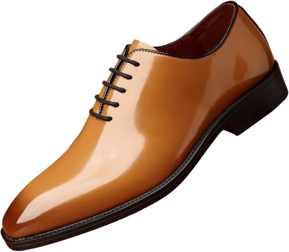 Мужские лаковые туфли Santimon, элегантные цельнокроеные модельные туфли на шнурках для свадеб и деловых мероприятий, коричневый
Мужские лаковые туфли Santimon, элегантные цельнокроеные модельные туфли на шнурках для свадеб и деловых мероприятий, коричневый