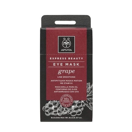 Виноградная маска для лица против морщин, 8 мл, 2 шт., Apivita
Виноградная маска для лица против морщин, 8 мл, 2 шт., Apivita