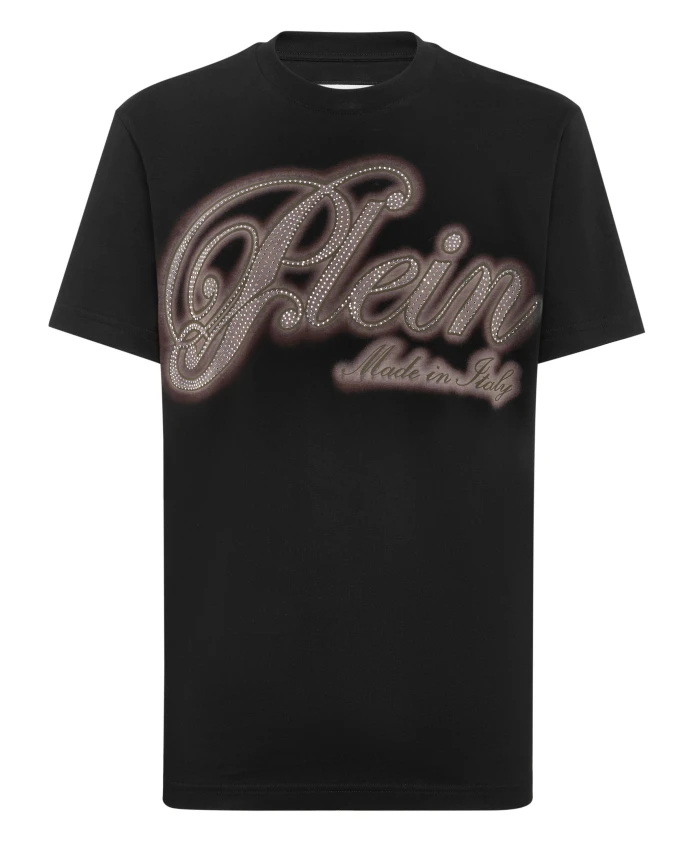 Футболка базовая с фирменным рисунком со стразами Philipp Plein, черный
Футболка базовая с фирменным рисунком со стразами Philipp Plein, черный