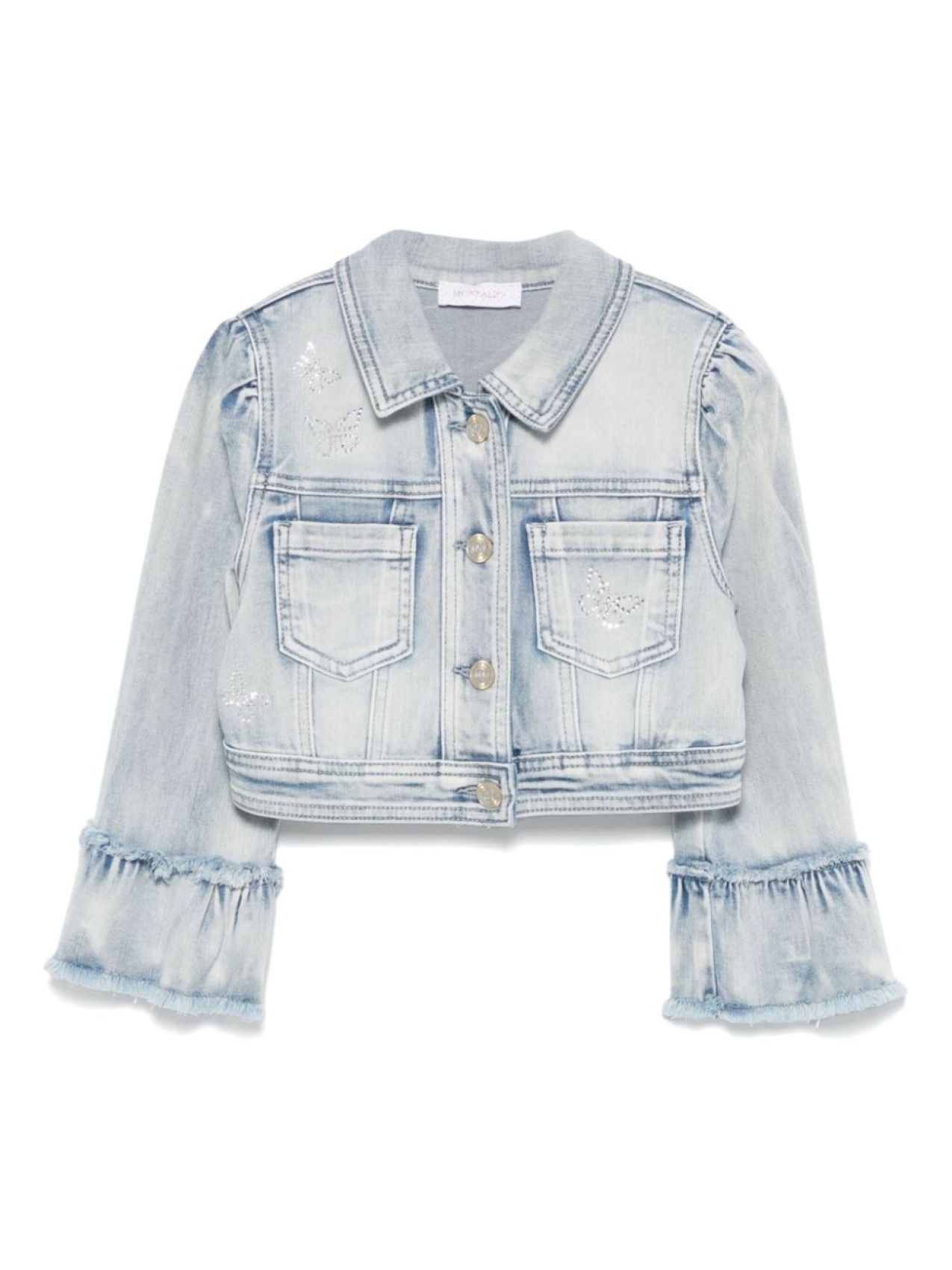 Monnalisa куртка с логотипом из страз, синий
Monnalisa куртка с логотипом из страз, синий