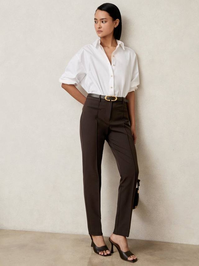 Norla зауженные брюки с завышенной талией Reiss, Chocolate Brown
Norla зауженные брюки с завышенной талией Reiss, Chocolate Brown