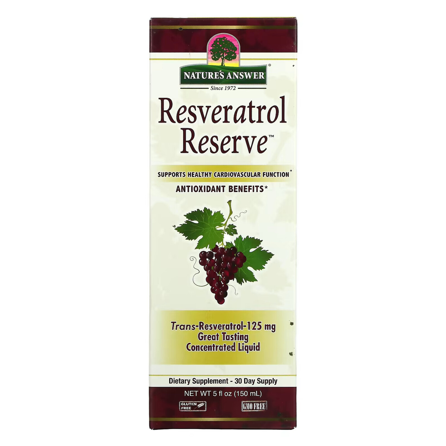 Nature's Answer, Resveratrol Reserve, 150 мл (5 жидк. унций) 
Nature's Answer, Resveratrol Reserve, 150 мл (5 жидк. унций)