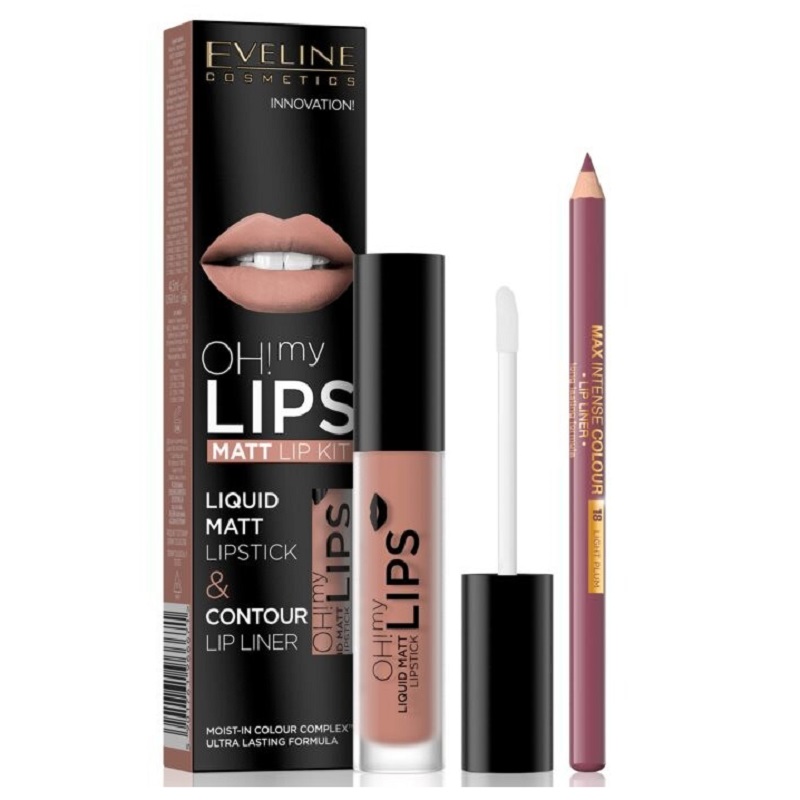 Набор для губ Eveline Cosmetics Oh! My Lips Liquid Matt Lipstick & Lip Liner, 08 Lovely Rose
Набор для губ Eveline Cosmetics Oh! My Lips Liquid Matt Lipstick & Lip Liner, 08 Lovely Rose