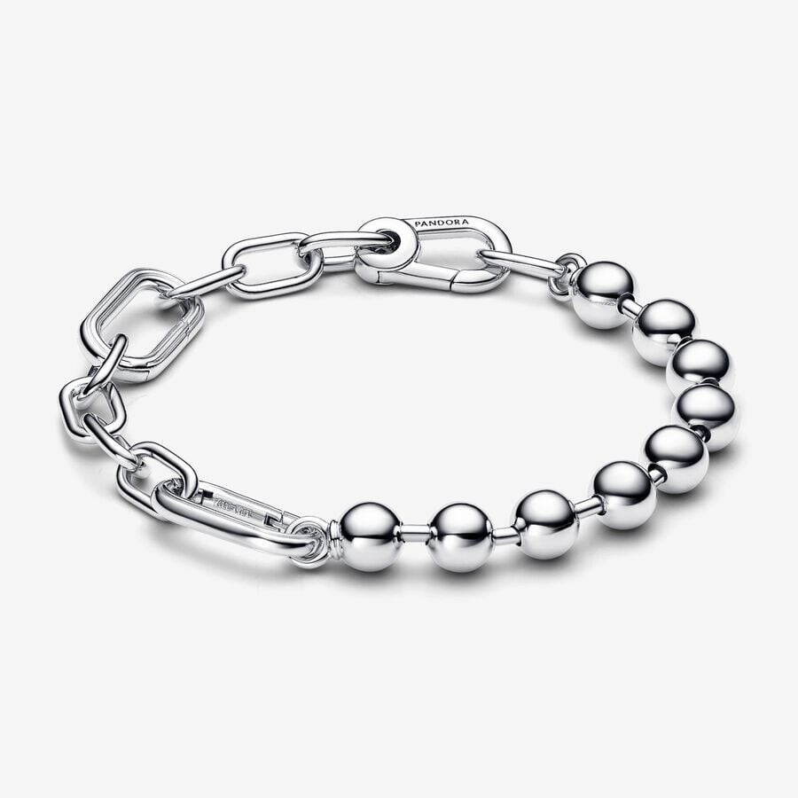 Браслет Pandora ME Metal Bead & Link Chain, серебро 
Браслет Pandora ME Metal Bead & Link Chain, серебро