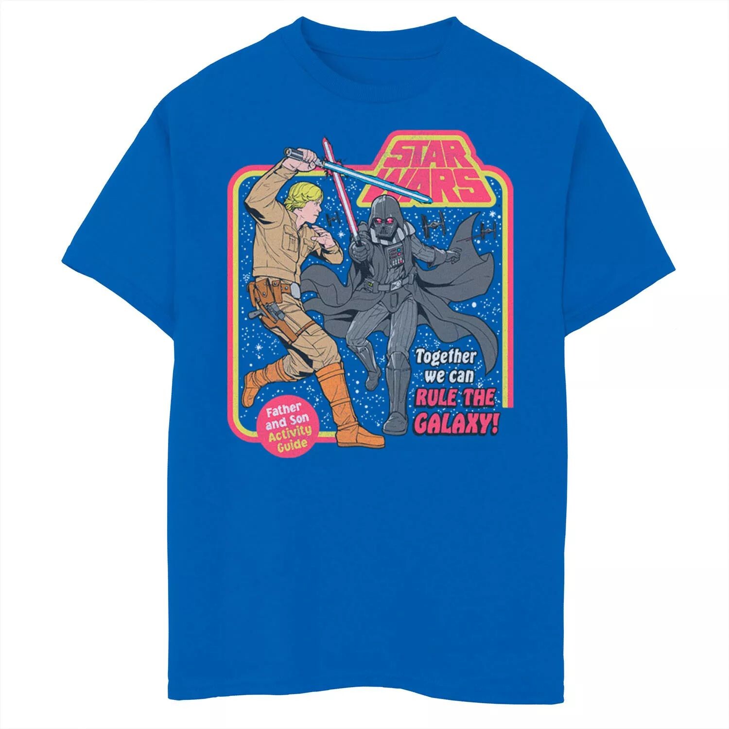 Футболка «Люк Скайуокер» «Дарт Вейдер правит галактикой» для мальчиков 8–20 лет Licensed Character 
Футболка «Люк Скайуокер» «Дарт Вейдер правит галактикой» для мальчиков 8–20 лет Licensed Character
