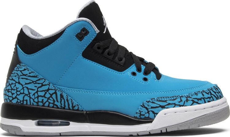 Кроссовки Air Jordan 3 Retro BG Powder Blue, синий 
Кроссовки Air Jordan 3 Retro BG Powder Blue, синий
