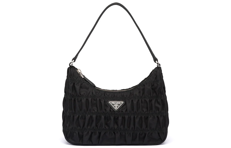 PRADA Мини-сумка женская черная из нейлона с сафьяновой кожей
PRADA Мини-сумка женская черная из нейлона с сафьяновой кожей