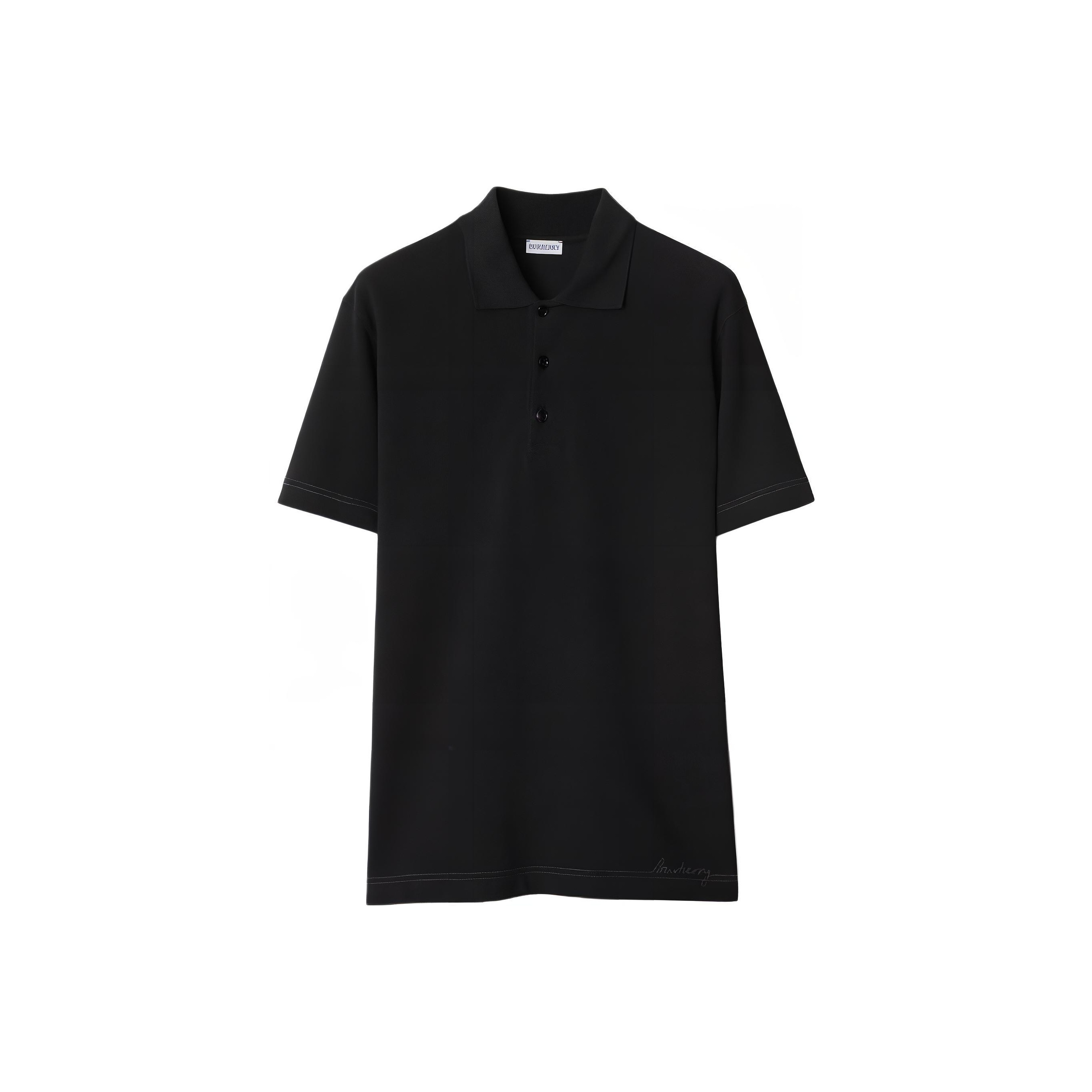 Хлопковая поло с вышитым логотипом Burberry, черный
Хлопковая поло с вышитым логотипом Burberry, черный